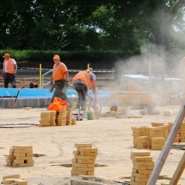 powiększ zdjęcie: Dobiegają końca prace na budowie Letniego Parku Wodnego