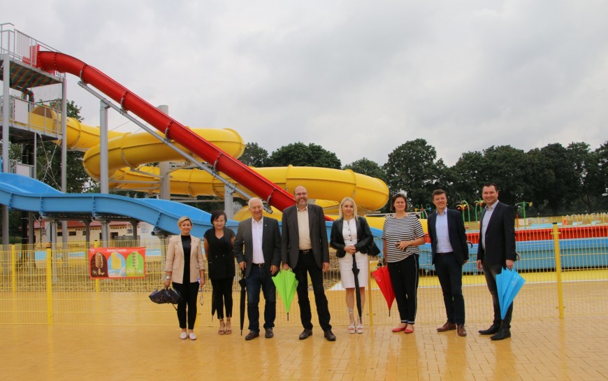 Nadburmistrz Miśni zachwycił się Legnickim Parkiem Wodnym