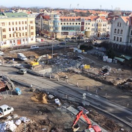 powiększ zdjęcie: Przebudowa placu Słowiańskiego. Zobacz, jak przebiegają prace