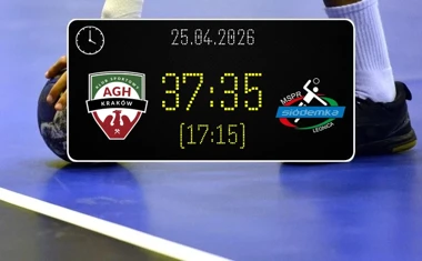 [PIŁKA RĘCZNA] Liga Centralna, kolejka 24: AZS AGH Kraków – Siódemka Miedź Legnica 37:35. Legniczanie postawili twarde warunki faworytowi