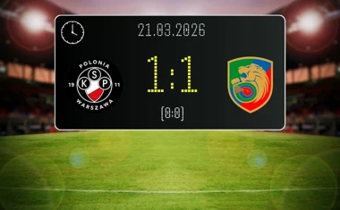 [PIŁKA NOŻNA] Betclic 1. liga – Polonia Warszawa – Miedź Legnica 1:1. Jovicic dał Miedzi remis w Warszawie