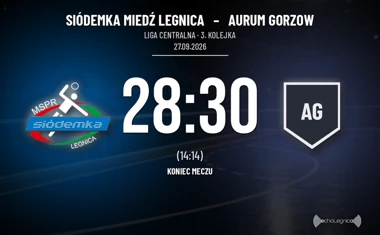 [PIŁKA RĘCZNA] Liga Centralna: Siódemka Miedź Legnica – Aurum Gorzow 28:30. Remis do połowy nie wystarczył