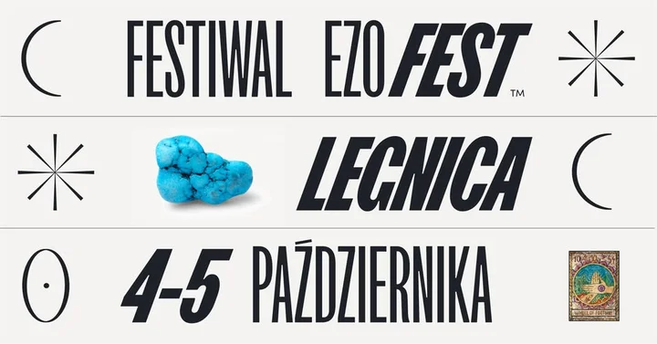 Obrazek przedstawia grafikę promocyjną wydarzenia Festiwal ezoteryki i medycyny naturalnej w Legnicy — terminy i informacje praktyczne