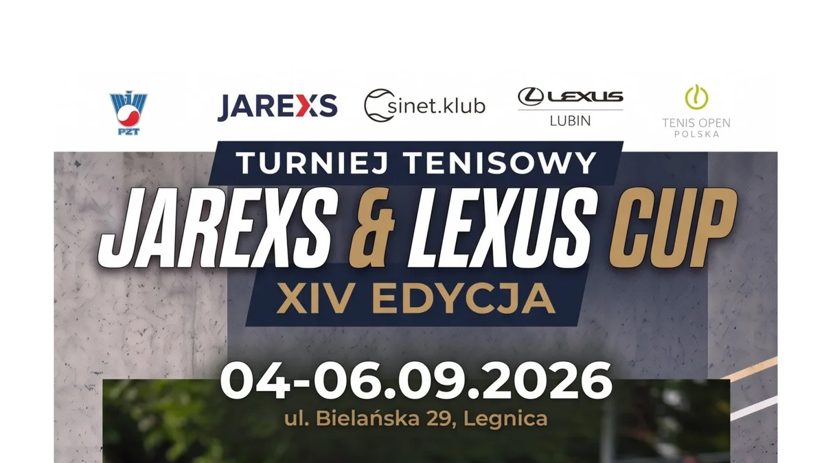 Grafika promocyjna wydarzenia JAREXS & LEXUS CUP 2026 tenisowy weekend
