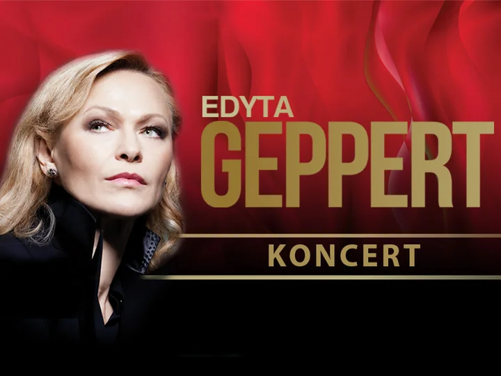 Obrazek przedstawia grafikę promocyjną wydarzenia Edyta Geppert — recital w Legnicy