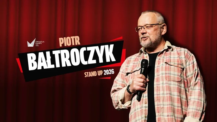 Grafika promocyjna wydarzenia Legnica: Piotr Bałtroczyk — stand-up 2026