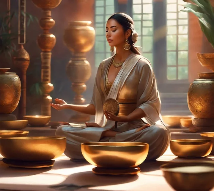 Grafika promocyjna wydarzenia Relaksacyjny koncert na misach i gongu — Legnica