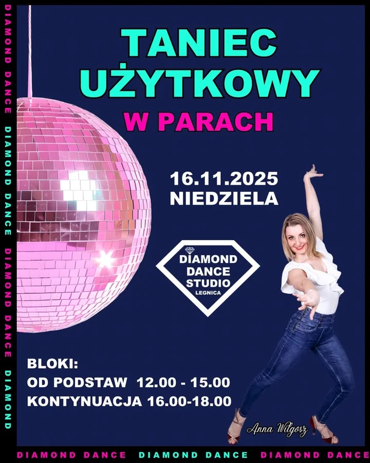 Grafika promocyjna wydarzenia Taniec Użytkowy Od Podstaw + Kontynuacja | Legnica