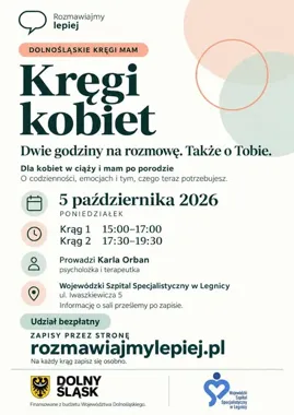 Grafika promocyjna wydarzenia Dolnośląskie Kręgi Mam – Kręgi kobiet
