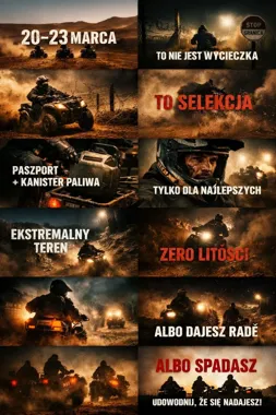 Grafika promocyjna wydarzenia Ekstremalna wyprawa quadowa Polaris Polska — tylko dla najtwardszych