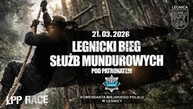 Grafika promocyjna wydarzenia Legnicki Bieg Służb Mundurowych — 21 marca 2026, Legnica