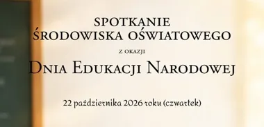 Grafika promocyjna wydarzenia Dzień Edukacji Narodowej: spotkanie w Legnicy