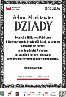 Legnica czyta Mickiewicza. „Dziady” zabrzmią w ogrodzie Palmiarni