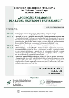 W Legnicy podróże dostaną drugie dno - dla ludzi i natury