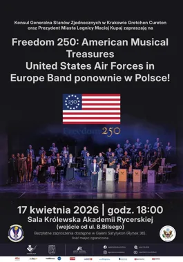 USAFE Band w Legnicy - Freedom 250 przyniesie Broadway i filmowe hity