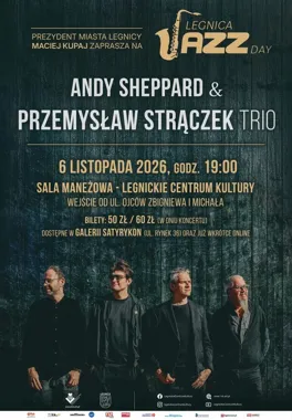 Legnica Jazz Day zabrzmi szeroko - Andy Sheppard i Przemysław Strączek w Maneżu