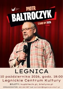 Bałtroczyk wraca do Legnicy z wieczorem inteligentnego śmiechu