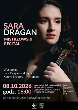 Stradivari i muzyczny ogień w Legnicy. Sara Dragan zagra dla swoich