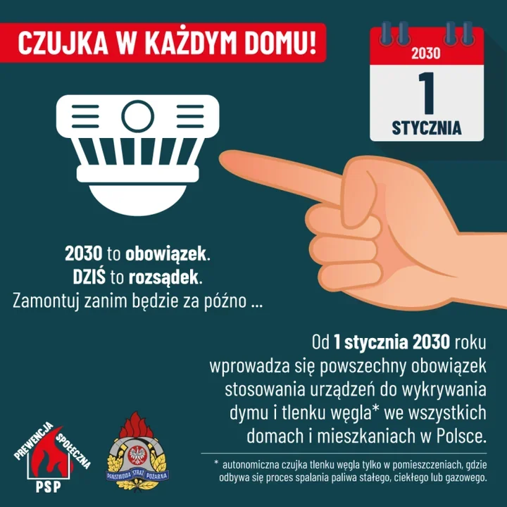 Czujki dymu i tlenku węgla trafią do najbardziej potrzebujących w Legnicy