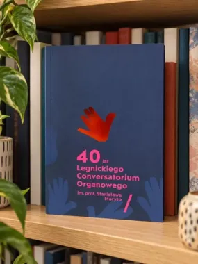 Grafika promocyjna wydarzenia Premiera książki na jubileusz Conversatorium Organowego