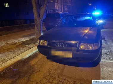 Legnickie Audi zatrzymane - w środku narkotyki i 15-latek